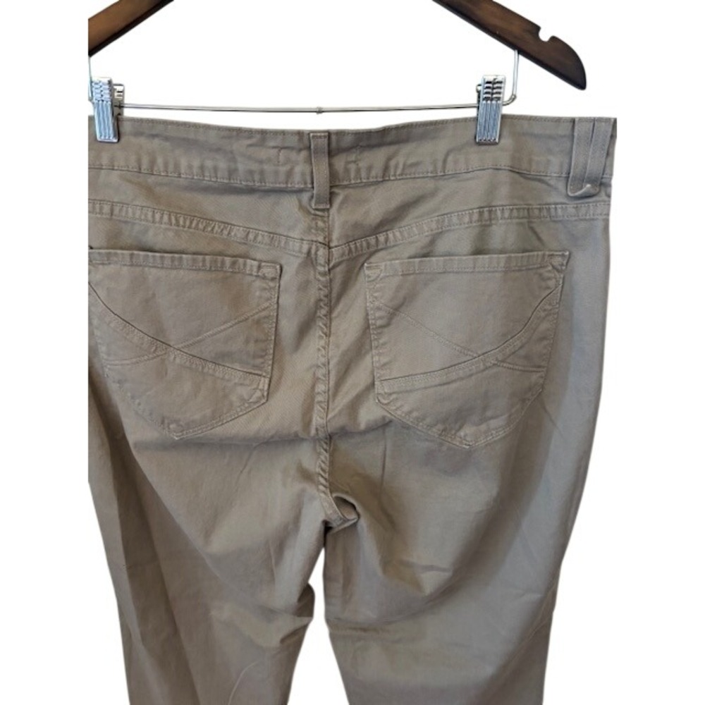 NYDJ Chino Pants Women's 18W Tan Khaki Straight Leg Stretch Cotton Made in USA - Picture 7 of 8